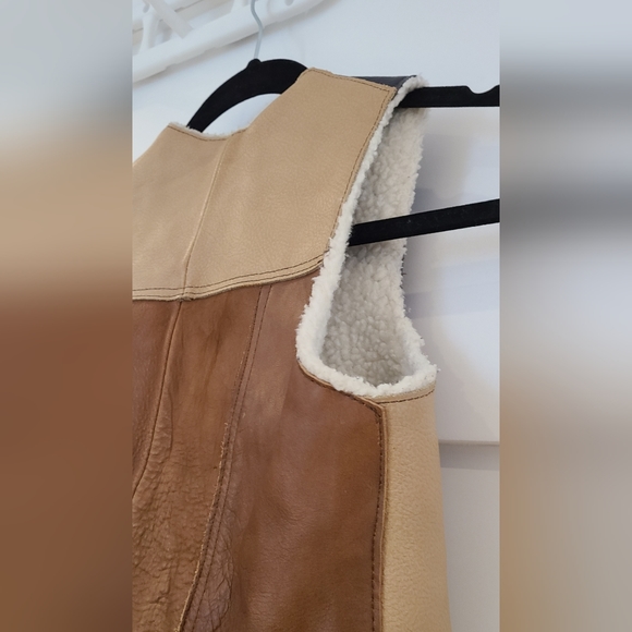 Vintage Genuine leather kids vest - Picture 2 of 5